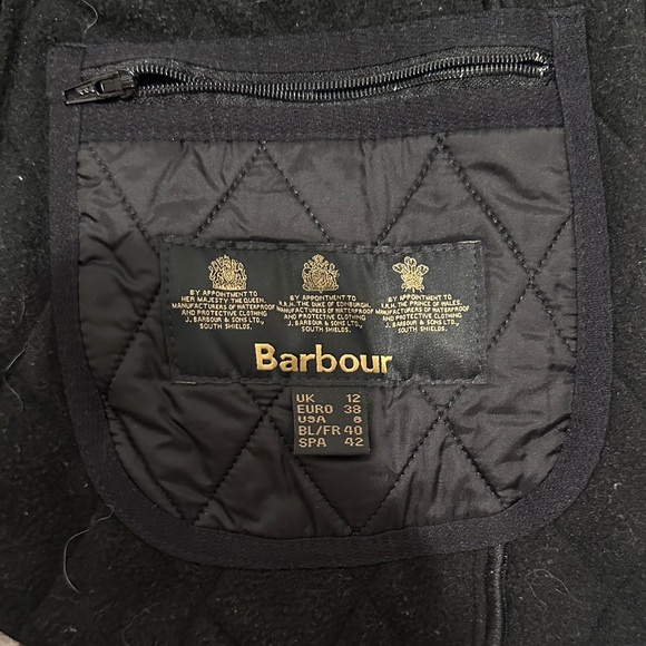 Barbour Fleece Betty Quilted Black Vest - Picture 3 of 3